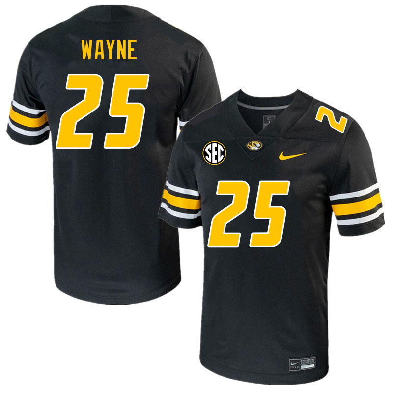 Men #25 Ja'Marion Wayne Missouri Tigers College 2023 Football Stitched Jerseys Sale-Black